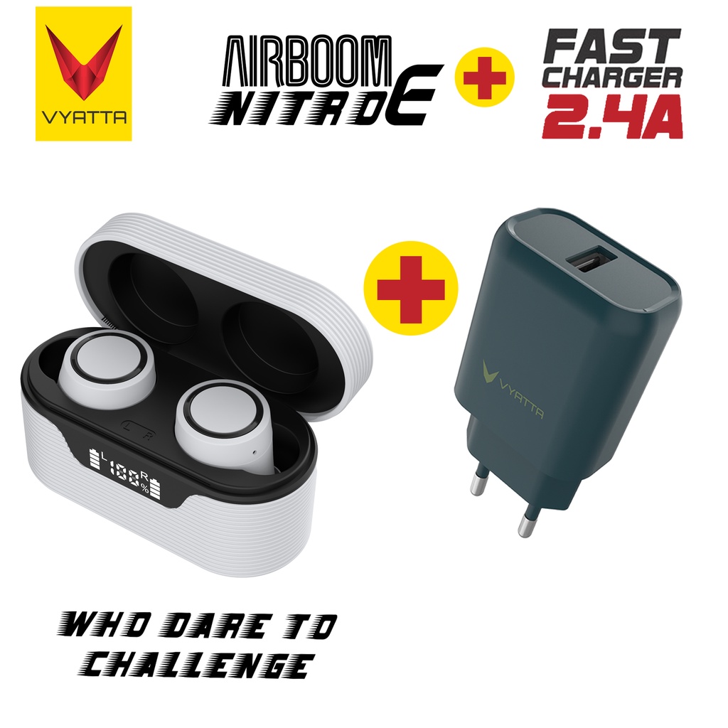 Jual VYATTA Airboom Nitro E Tws Bluetooth Headset Earphone Gaming Mode ...