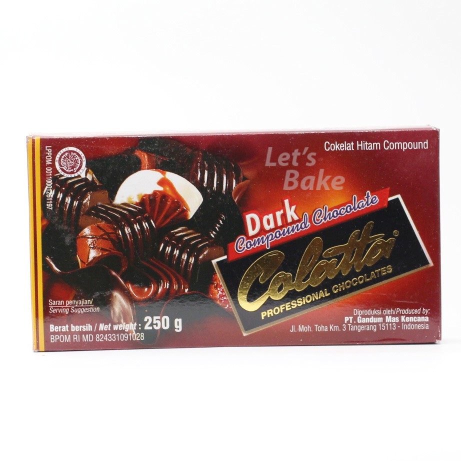 Jual Colatta Dark Chocolate Compound Gr Coklat Masak Colata