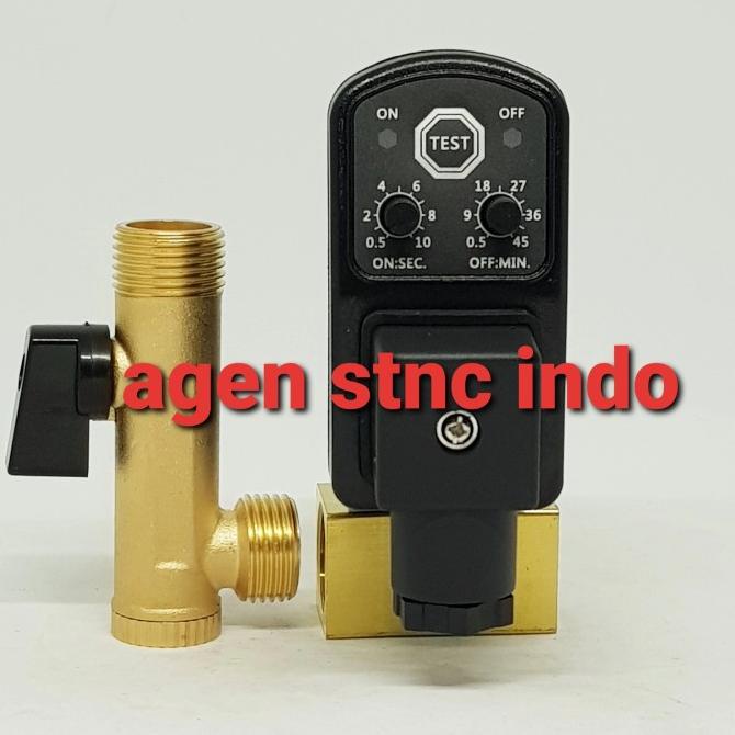 Jual Solenoid Valve Auto Drain + Timer Drat 1/2 Pressure 16Bar Shopee