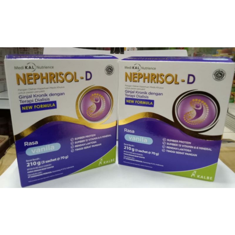 Jual Susu Nephrisol-D 210gr Vanila & Cappucino | Shopee Indonesia