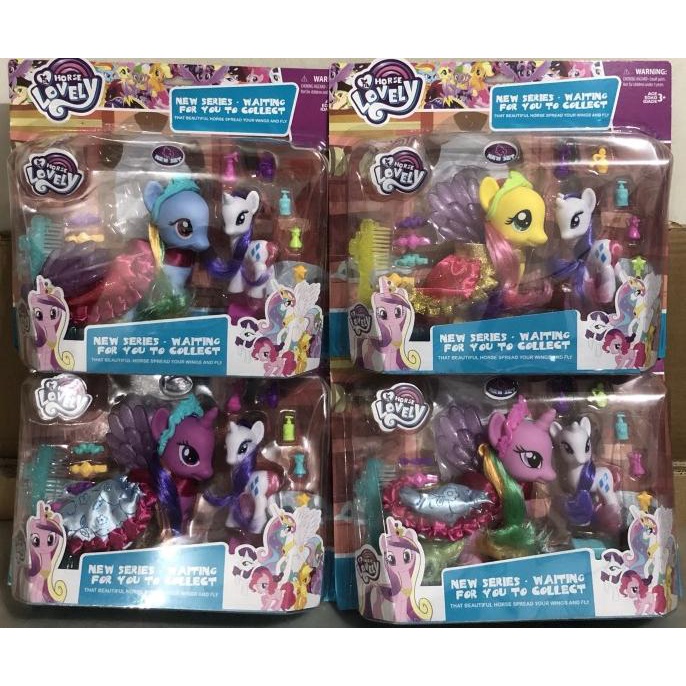 Jual My little pony figure set big size/mainan little pony ukuran besar ...