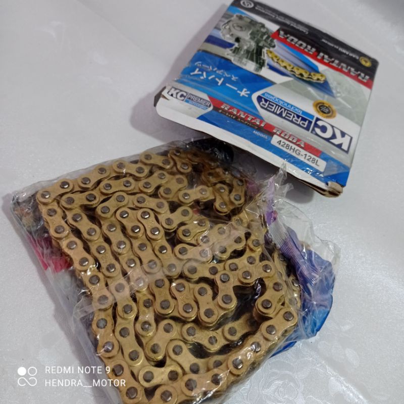 Jual TERMURAH RANTAI RODA Motor 428h-128 EMAS GOLD 428HG-128L | Shopee ...