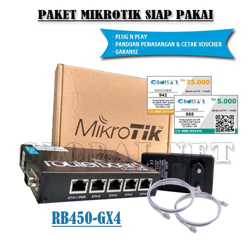 Jual Mikrotik Rb450gx4 Setting Billing Hotspot Sistem Voucher Siap