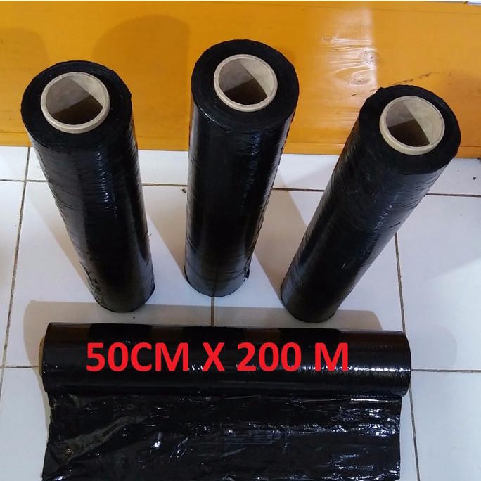 Jual kios.lucinda - PLASTIK WRAPPING HITAM (50 Cm X 200 M) | Shopee ...