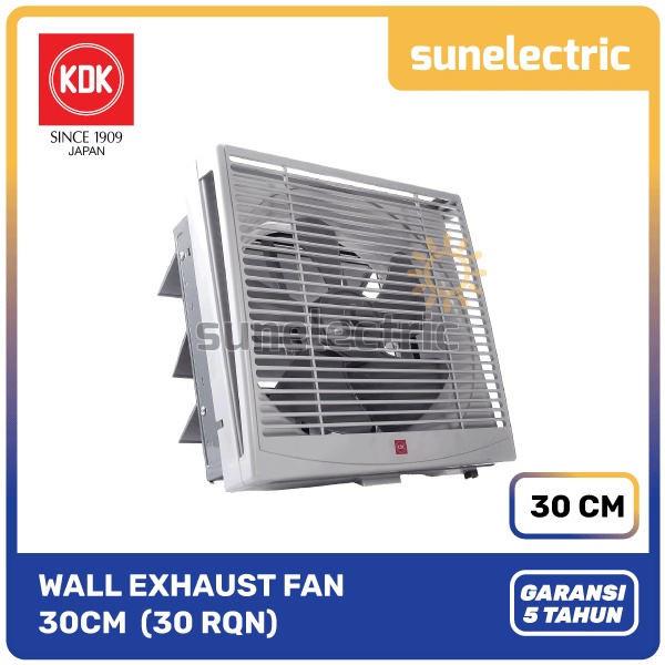 KDK Wall Exhaust Ventilating Fan / Kipas Exhaust Dinding 12 Inch / 12" / 30 cm / 30 RQN / 30-RQN / 30RQN - Abu-abu