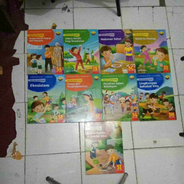 Jual Buku teks tematik terpadu untuk SD kelas 5( paket 5 a s/d 5i ...