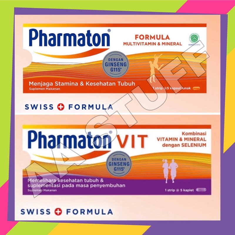 Jual Pharmaton Vit 5s Multivitamin + Selenium Suplemen Untuk Masa ...