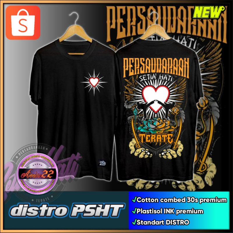 Jual KAOS PSHT NEW LOGO HATI BERSINAR (KODE D1) | Shopee Indonesia