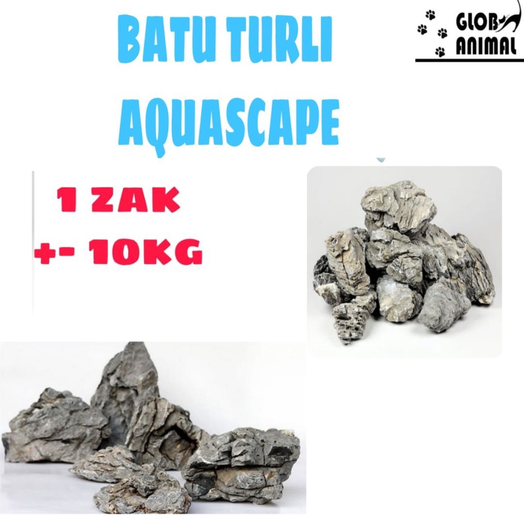 Jual BATU TURLI AQUASCAPE ZAK 10KG turly stone batu hias aquascape ...