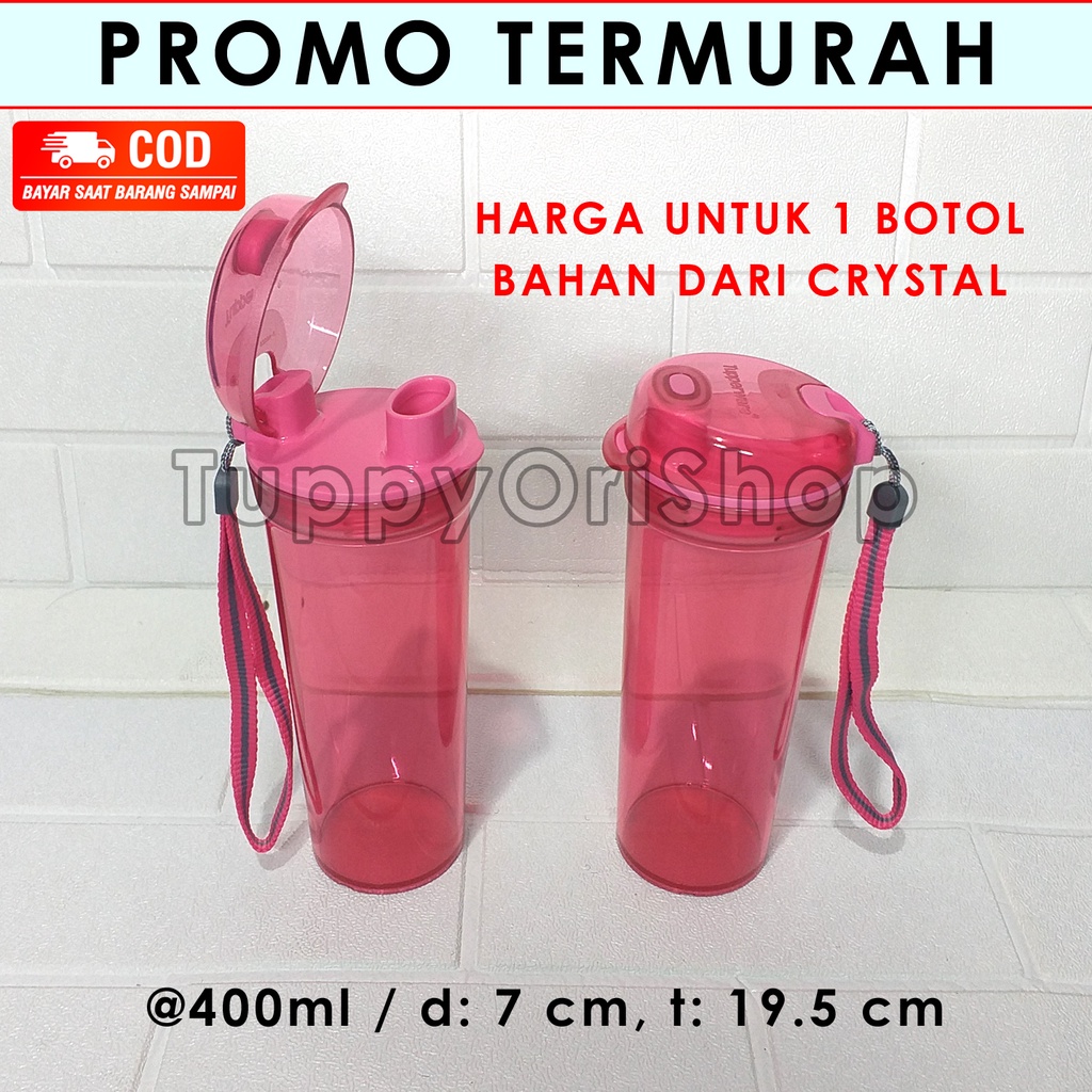 Jual Crystal Drinking Flask 400ml Tupperware | Shopee Indonesia
