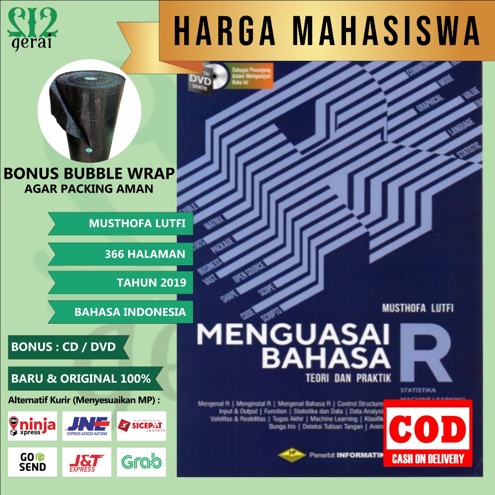 Jual BUKU MENGUASAI BAHASA R TEORI DAN PRAKTIK MUSTHOFA LUTFI HARGA ...