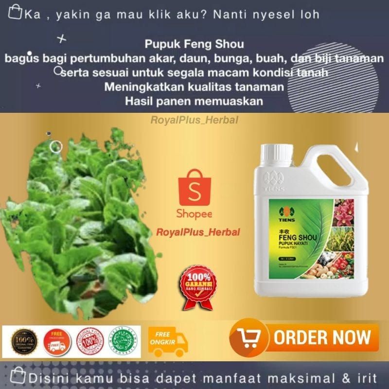 Jual PUPUK FENG SHOU TIENS | FENG SHOU PUPUK HAYATI | PENYUBUR TANAMAN ...