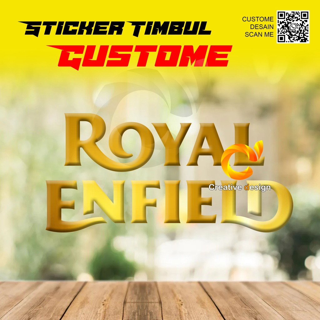 Jual STICKER TIMBUL CUSTOM UKURAN 15X8 CM Shopee Indonesia