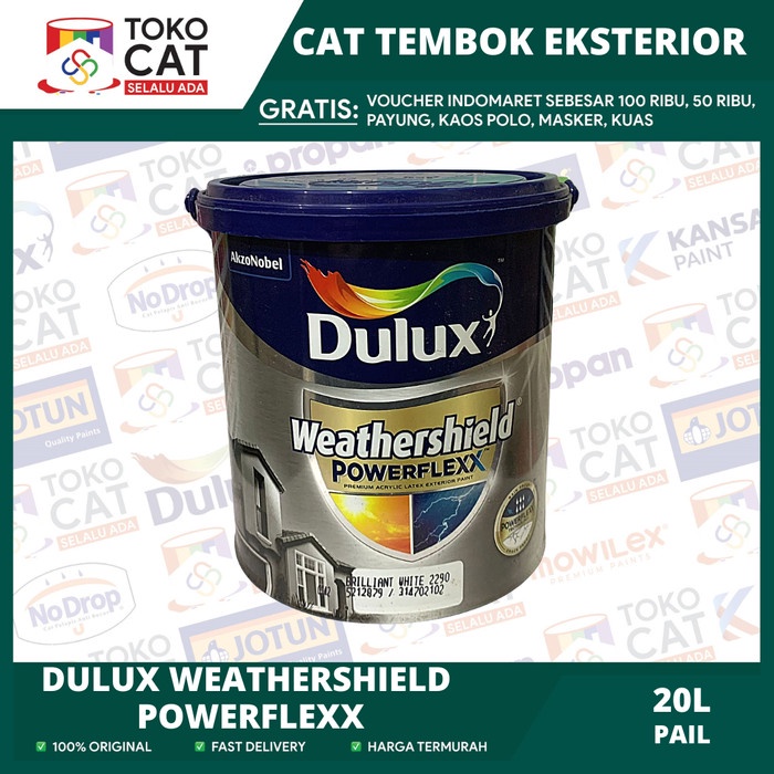 Jual Cat Tembok Dulux Weathershield Powerflexx Warna Standart 20l Pail Shopee Indonesia 1123