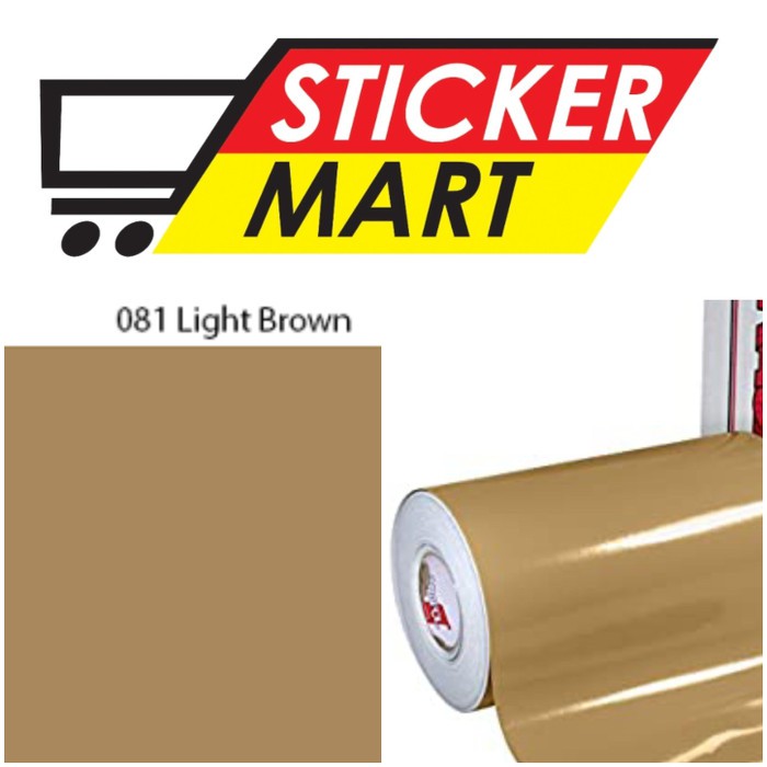 Jual Sticker Oracal Light Brown 081 Glossy stiker mobil motor ...