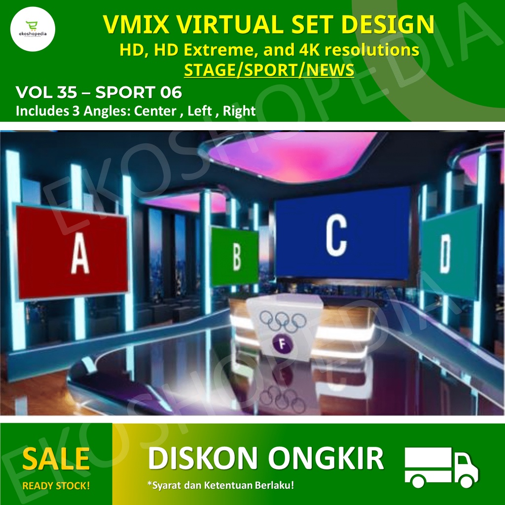 Jual VMIX VIRTUAL SET DESIGN - SPORT 06 v35 | Shopee Indonesia