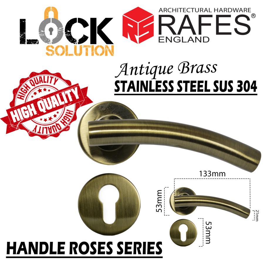 Jual Handle Pintu Kayu Antik RAFES ENGLAND SUS 304 (HR 18-2668 ...