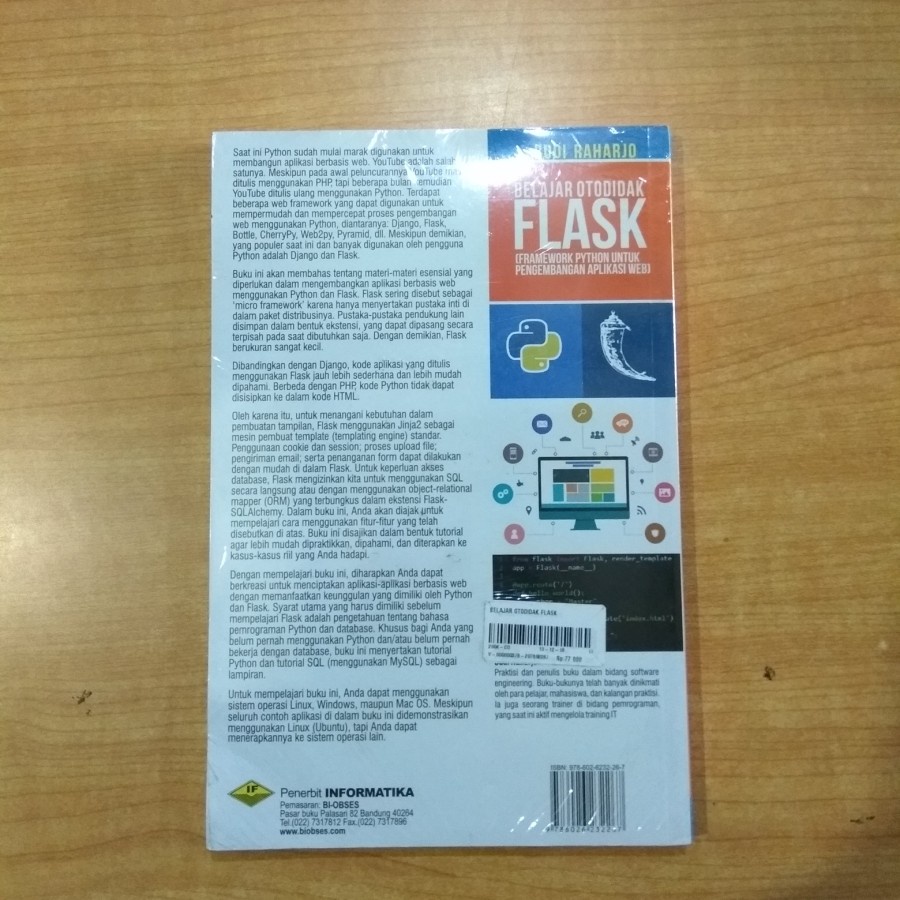 Jual BUKU BELAJAR OTODIDAK FLASK (framework python untuk pengembangan ...