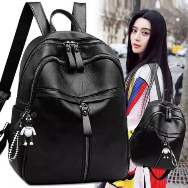 Jual TAS GEOFANI - TAS RANSEL Wanita (gantungan beli terpisah) Tas Backpack Wanita  Tas Ransel Sekolah