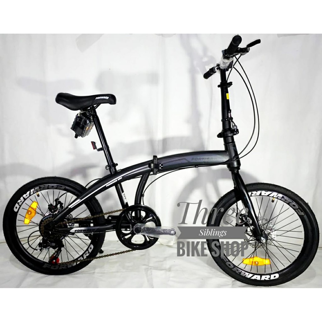 Jual SEPEDA LIPAT FORWARD CITY 20 INCH BLACK 7 SPEED | Shopee Indonesia