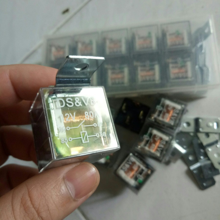 Jual Relay Klakson Transparan Kaki 4 12V 40A Riley Relay Alarm Motor ...