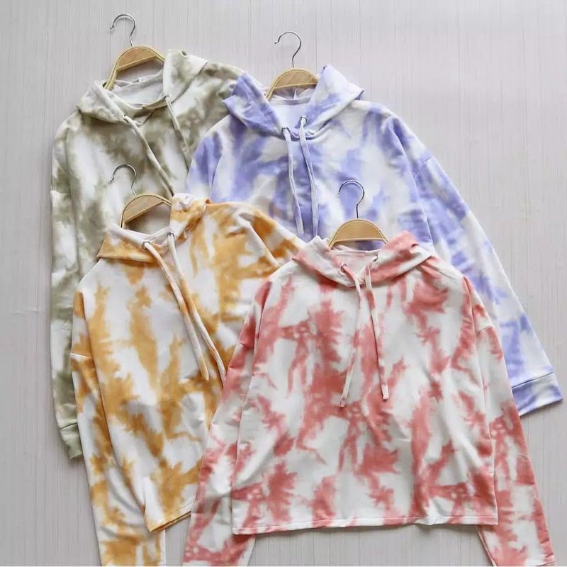 Sweater tie dye outlet shopee