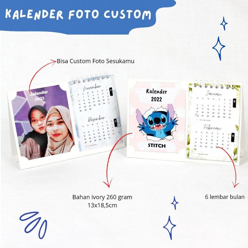 Jual Kalender Duduk Custom/kalender Meja | Shopee Indonesia