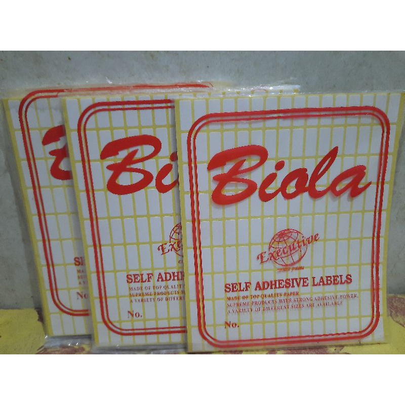 Jual Sticker Label Nama/self Adhesive Label/Biola/isi 7 Lembar/no.112 ...