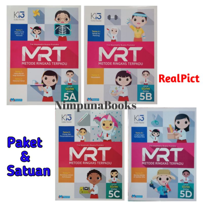 Jual Buku Metode Ringkas Terpadu Mrt A B C D Untuk Sd Mi Kelas