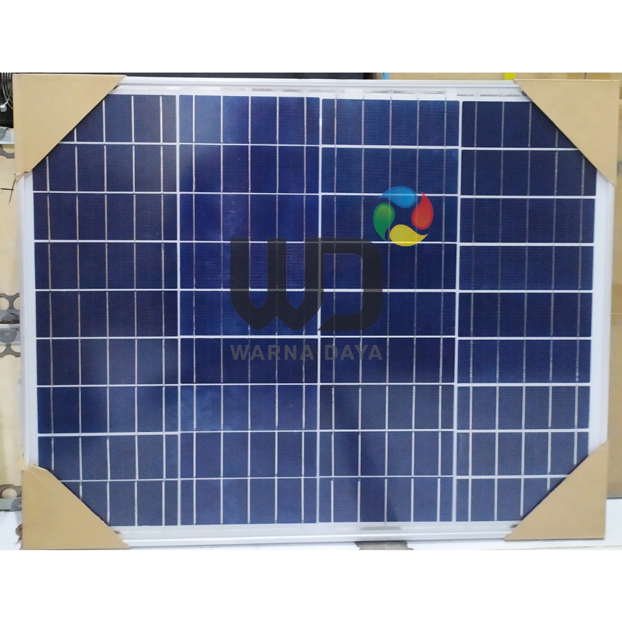 Jual SOLAR PANEL PANEL SURYA MERK SUN ASIA 50WP POLY Free Packing Kayu ...