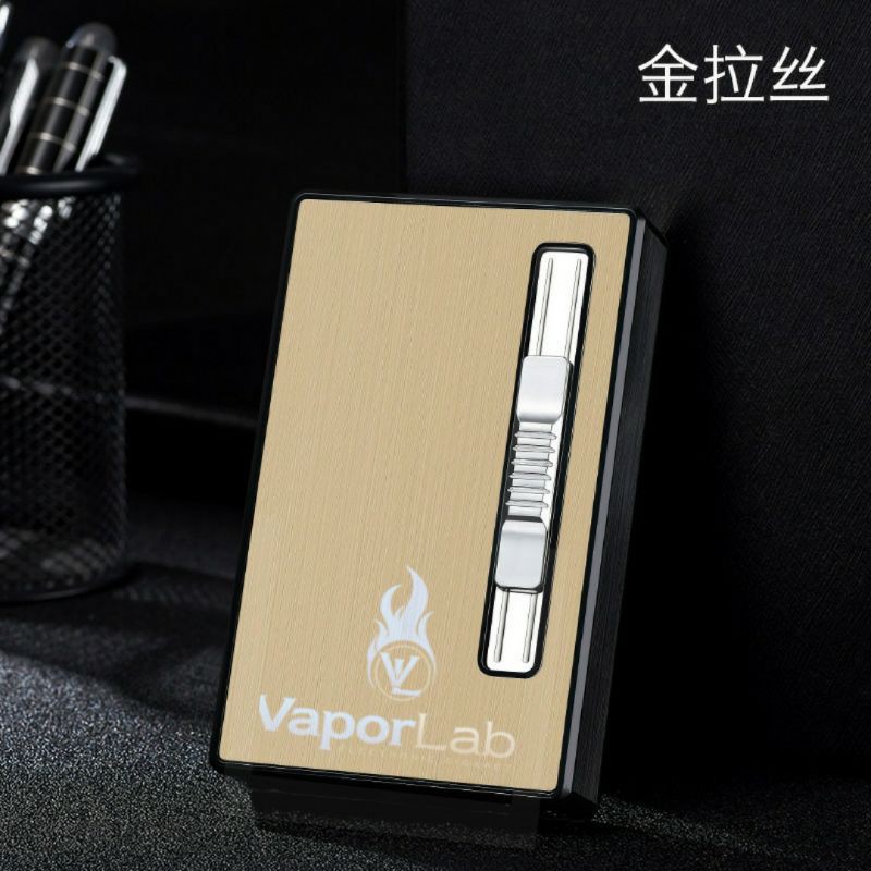 Jual kotak box tempat roko rkk plus korek premium cig case lighter ...