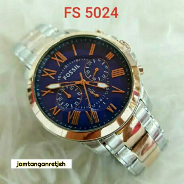 Jual Jam Tangan Fossil Pria Fs Grand Chronograph Two Tone Shopee Indonesia