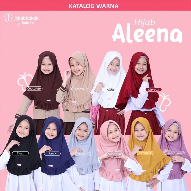 Jual Hijab Aleena Jilbab Kakak By Babyjab Original / Hijab Anak SD ...