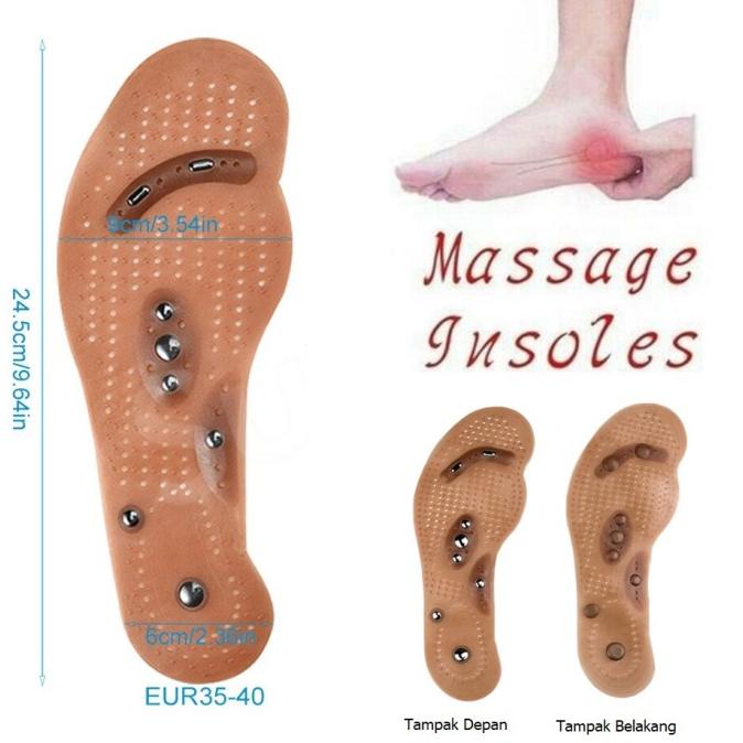 Jual Insole Sol Sepatu Terapi Kesehatan Magnetik Bionic Pijat Refleksi ...