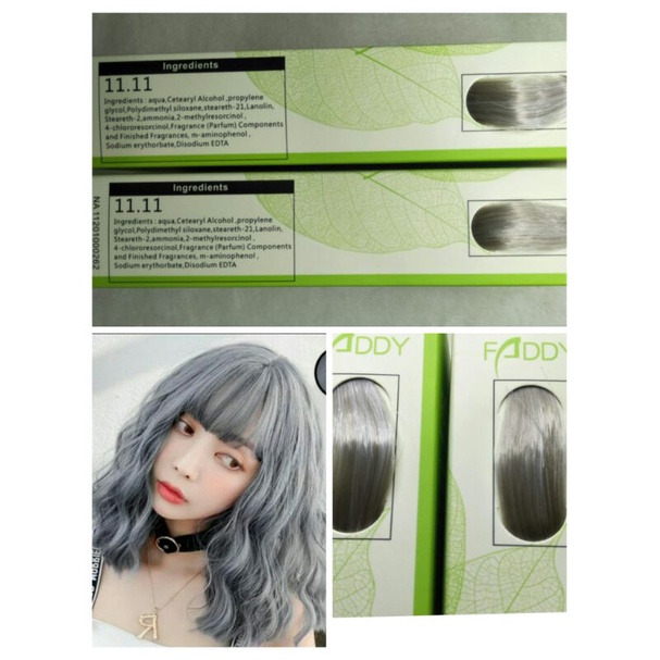 Jual (HALAL)FADDY HAIR COLOR//PEWARNA RAMBUT ASH-GREY-BLUE GREY/CAT ...