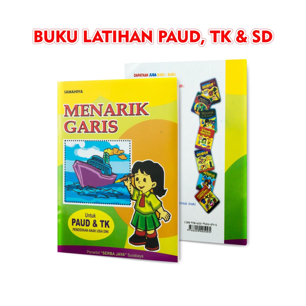 Jual Buku Anak Buku Belajar Menulis Huruf Dan Angka : Menarik Garis ...