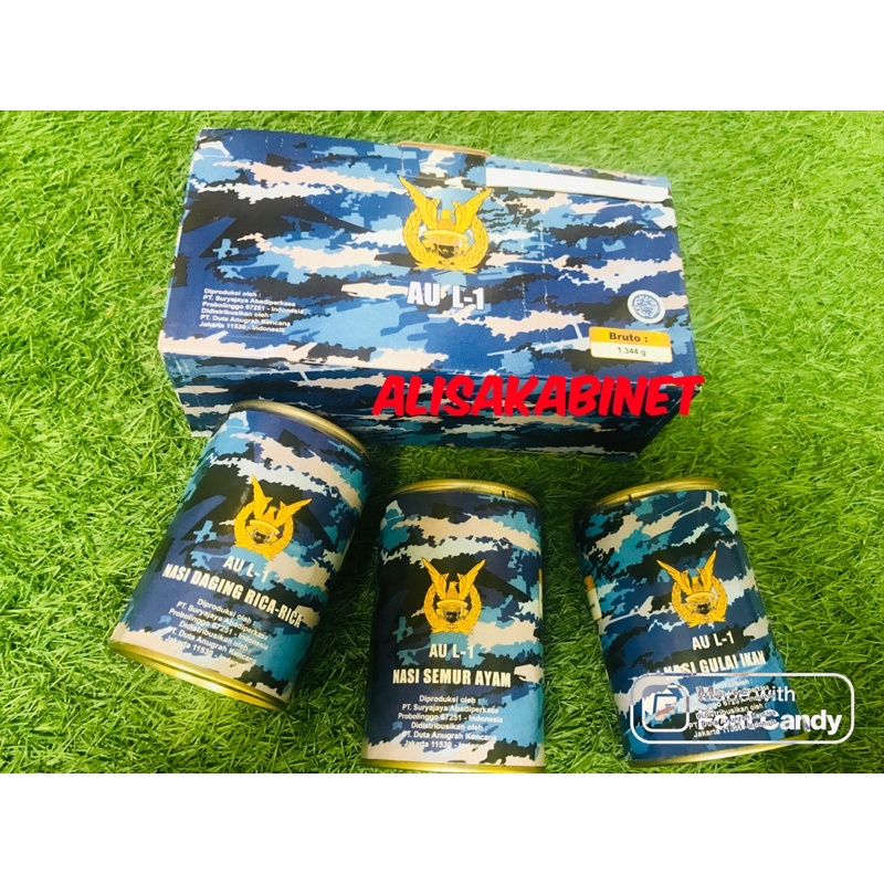 Jual Ransum Makanan Nasi Kaleng Ecer 1 Menu TNI AU Ex 6 Nov 2022 ...