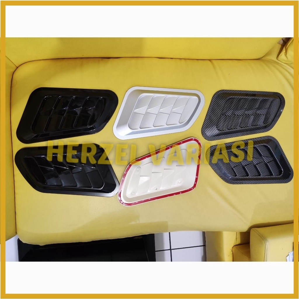 Jual Air Scoop Air Flow Intake Scoop Turbo Bonnet Vent Cover Hood 2pc Hitam Vaut05 I.216667797