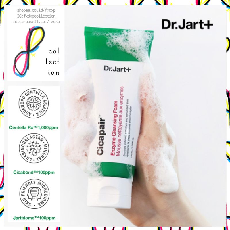 Jual Dr.Jart+ Cicapair Enzyme Cleansing Foam 100ml ( Cleanser Enzim Dr ...