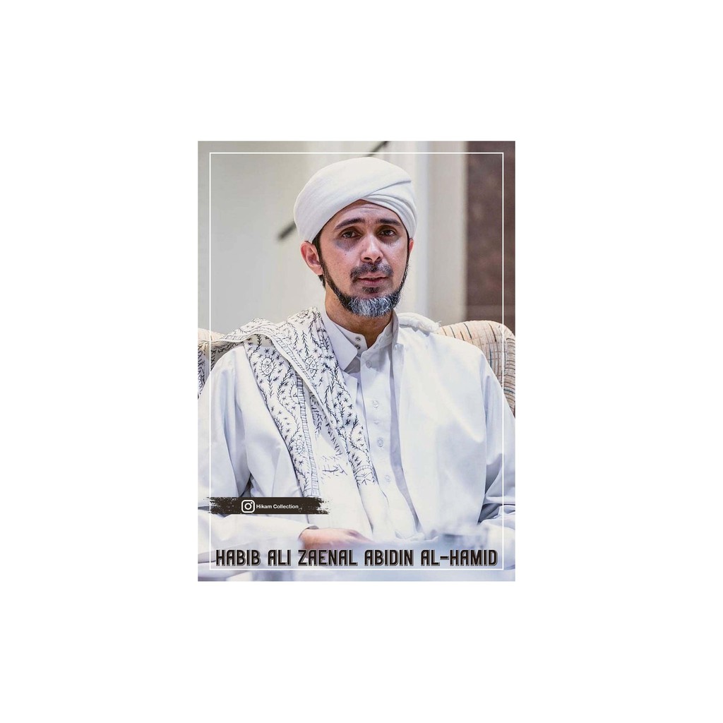 Jual POSTER HABIB ALI ZAINAL ABIDIN AL-HAMID UK.A3+ SUDAH DI LAMINATING