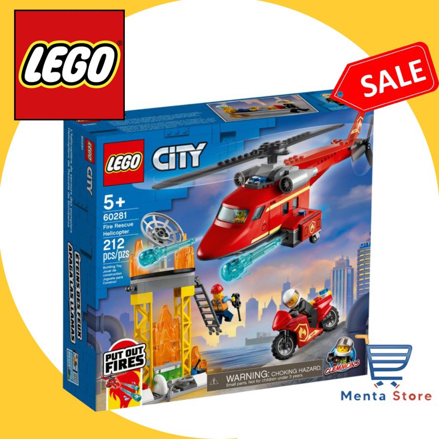 Jual LEGO City 60281 Fire Rescue Helicopter Put Out Fires Bricks Store ...