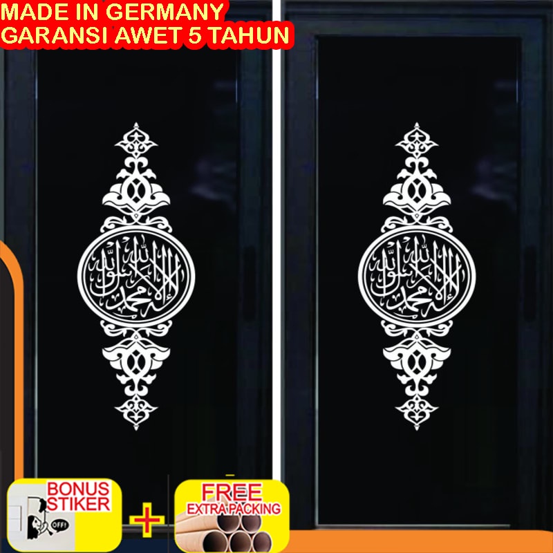 Jual Terlaris Stiker Kaligrafi Kaca Pintu Jendela Dinding Masjid Mushollah 08 Elegan Shopee 1860