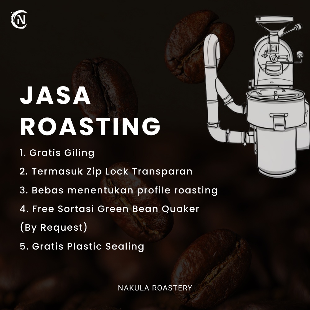 Jasa Sangrai Biji Kopi Mentah Grosir / Green Bean Coffee Roasting Service