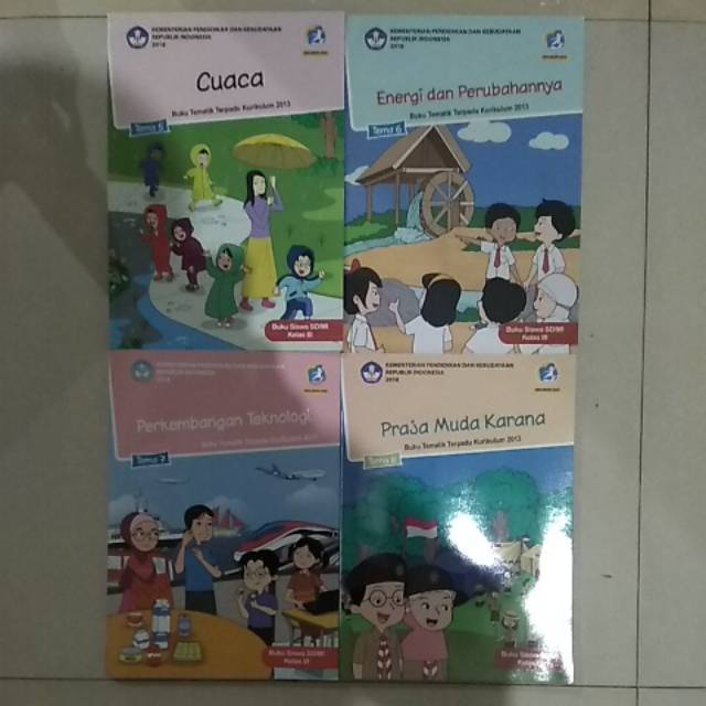 Jual Buku SISWA Tematik kls 3 SD ( K13 ) EDISI REVISI 2018 ( 4 Buku ...