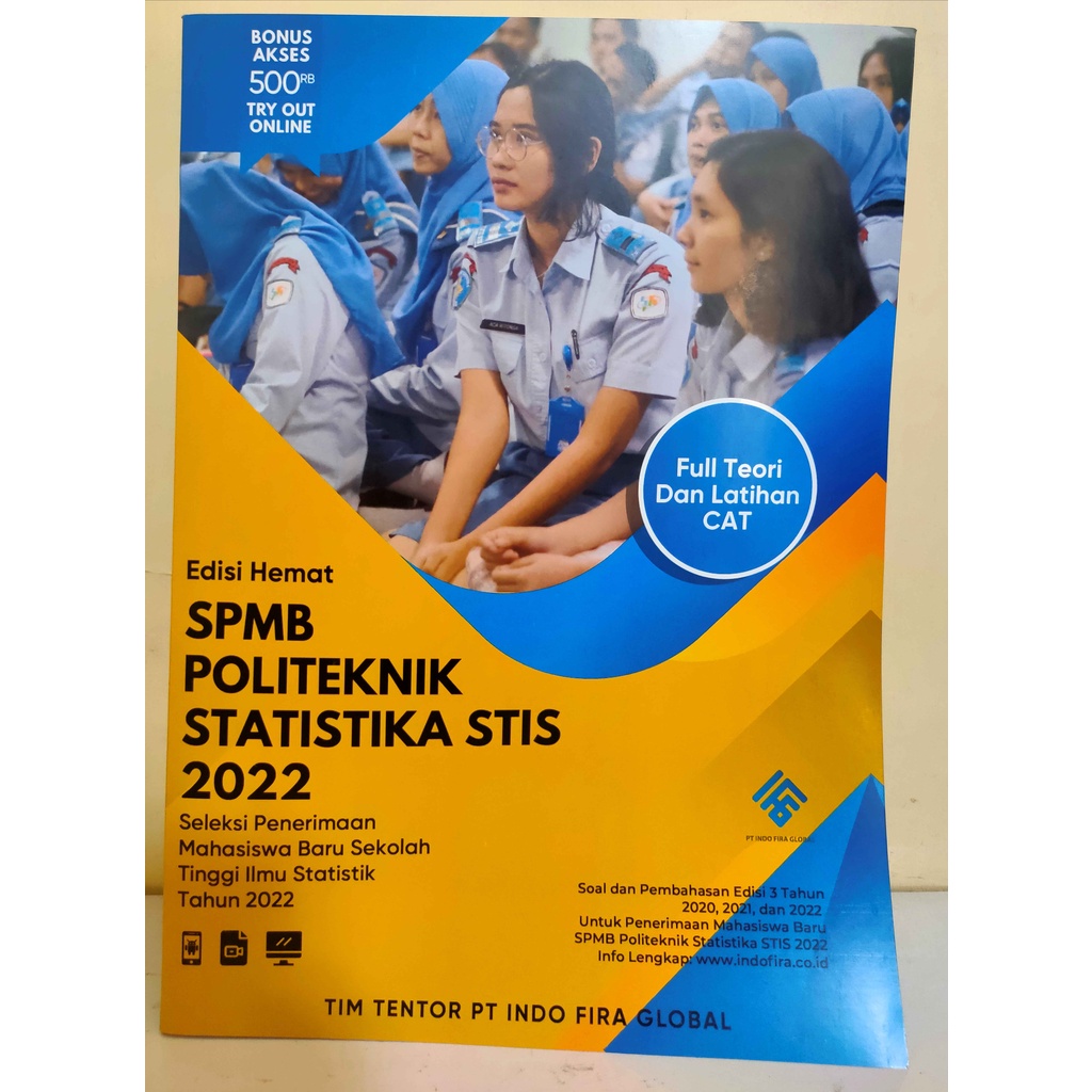 Jual Buku Soal Dan Pembahasan Buku SPMB Politeknik Statistika STIS 2022 ...