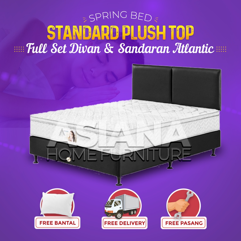 Jual Guhdo Spring Bed Kasur Standard Plush Top T26 FULL SET Divan