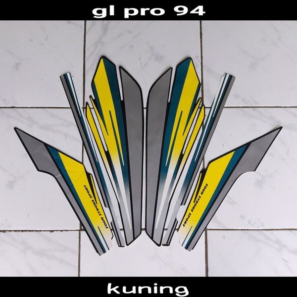 Jual Stiker motor GL Pro 1994 kuning | Shopee Indonesia