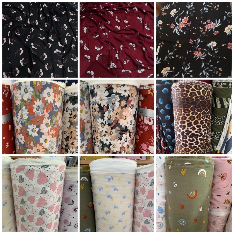 Jual Kain Katun Rayon Viscos Premium (harga Tertara 0,5m) | Shopee ...