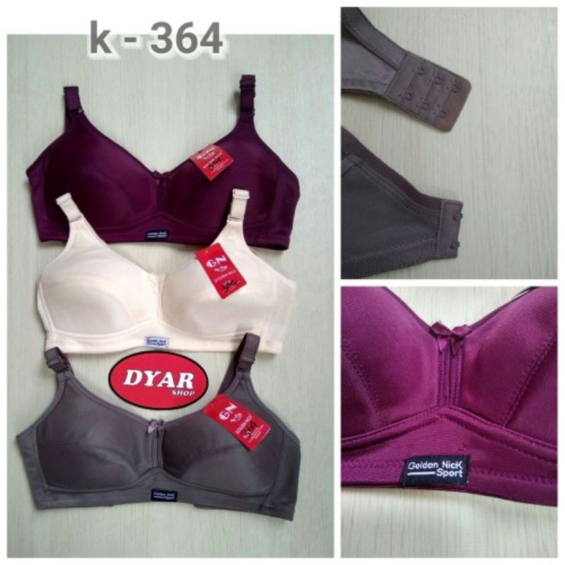 Jual PGS Bra Wanita Golden Nick K 364/370 Tanpa Kawat (1 Lembar ...