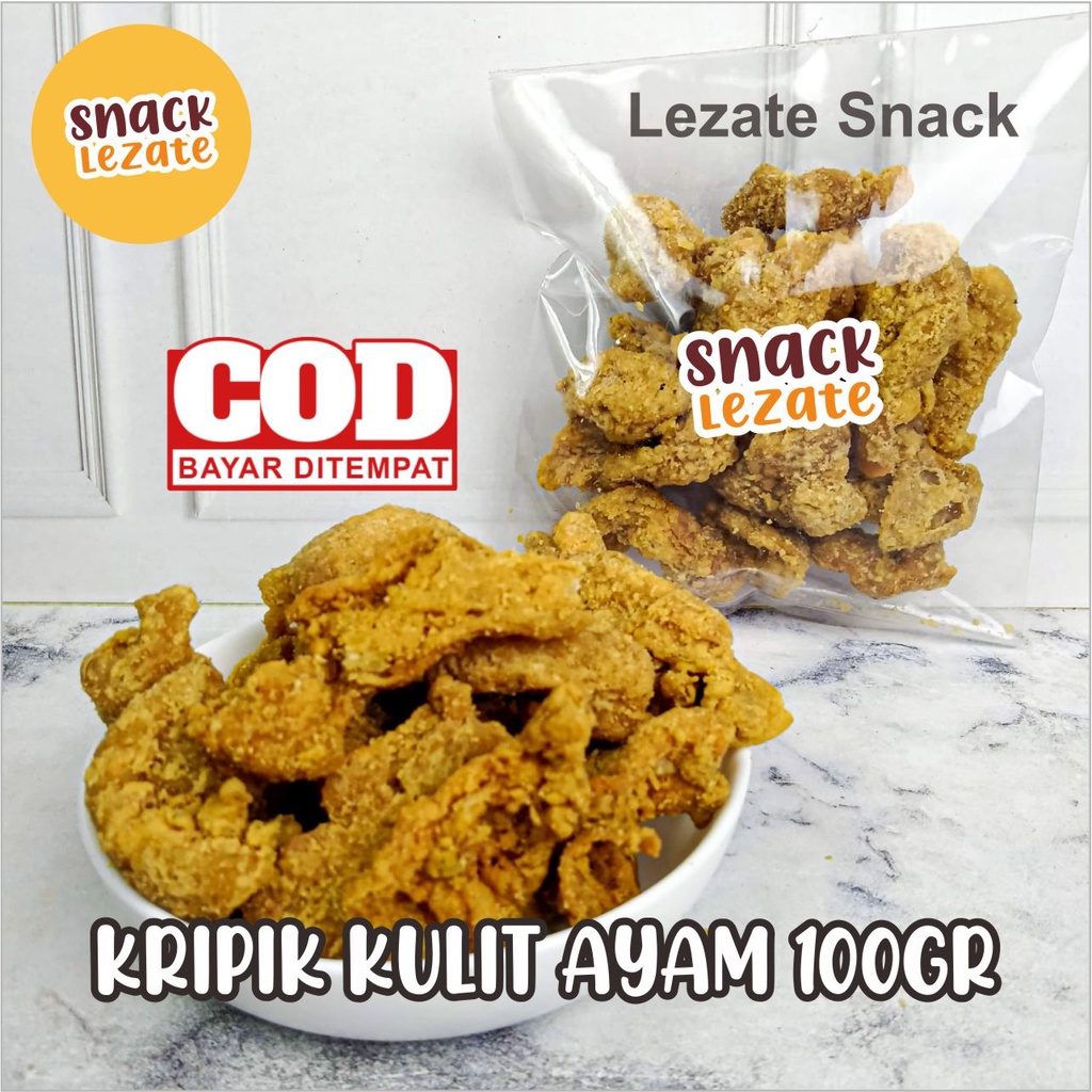 Jual Kulit Krispi Ayam 100gr Murah Gurih Renyah Kulit Crispy Kripik